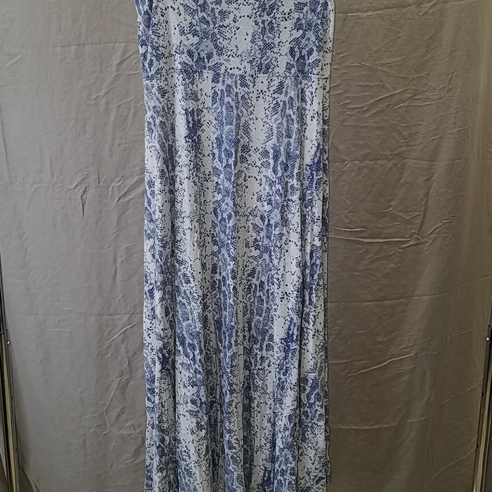 Women's snake print maxi skirt